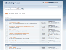 Tablet Screenshot of ezscriptingforums.com